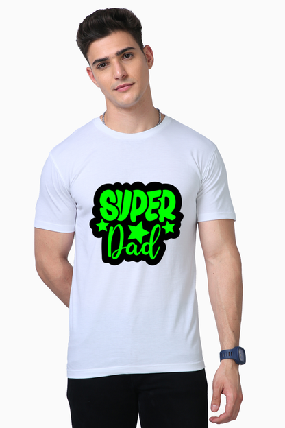 SUPER DAD THEMED SUPIMA COTTON T-SHIRT FOR MEN