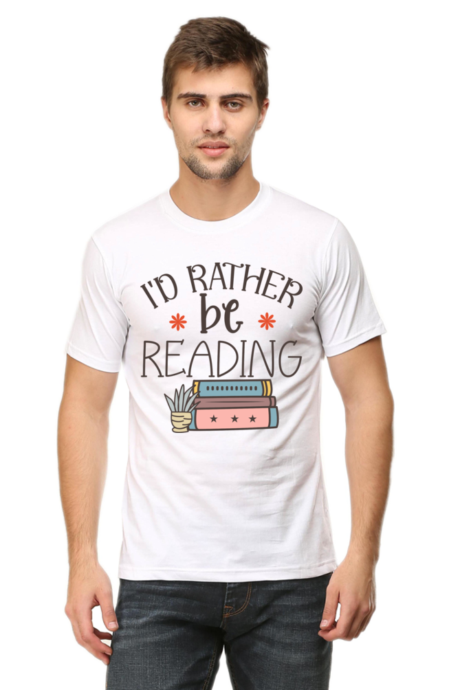 I'd Rather Be Reading Classic Tshirt for Men