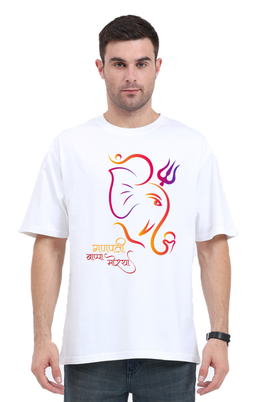 GANESH FESTIVAL OVERSIZED FIT T-SHIRT FOR MEN