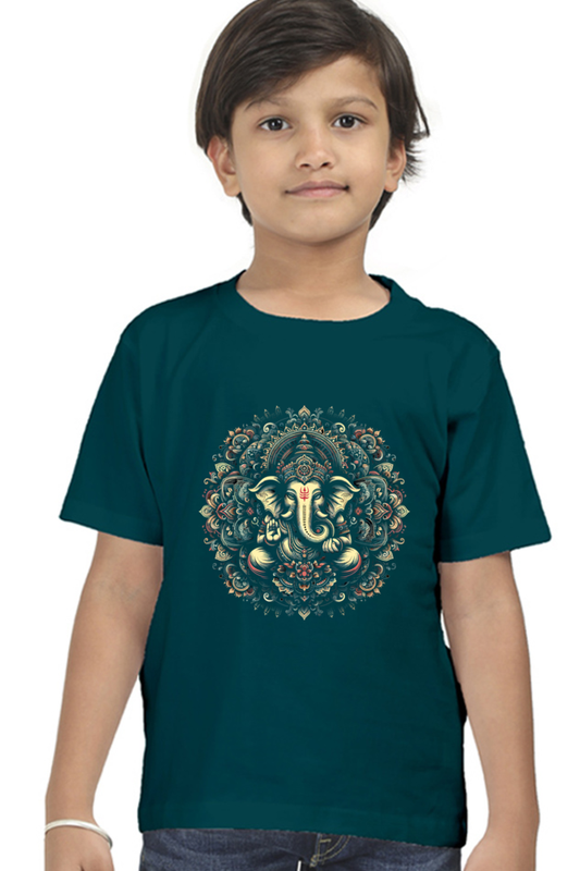 GANESH DESIGN T-SHIRT FOR BOYS 2YRS TO 13YRS