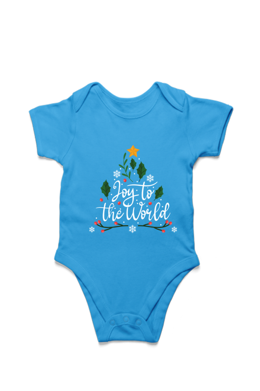 JOY TO THE WORLD CHRISTMAS ROMPERS FOR INFANTS UPTO 1 YEAR ( 0 TO 12 MONTHS)