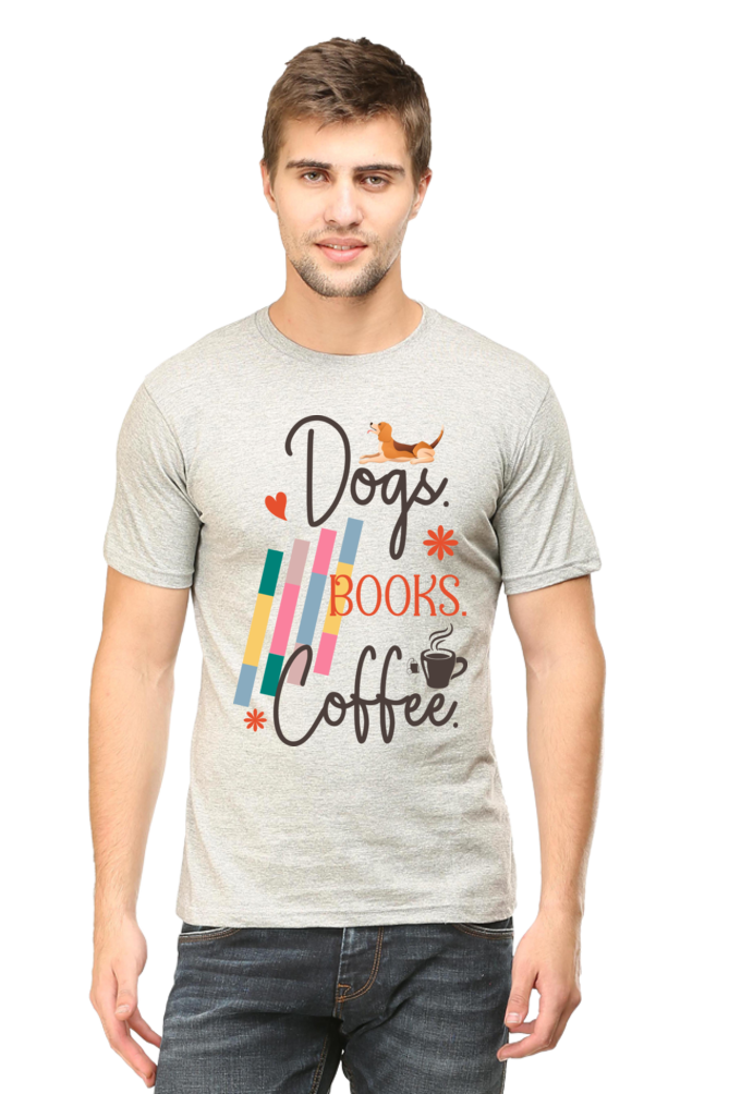 Dogs Books Coffee CLASSIC T-SHIRT FOR MEN