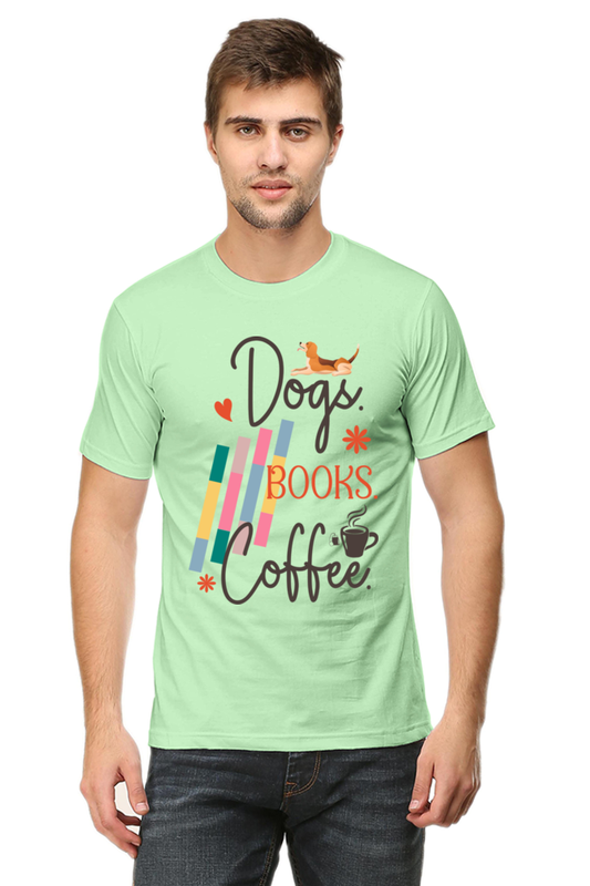 Dogs Books Coffee CLASSIC T-SHIRT FOR MEN