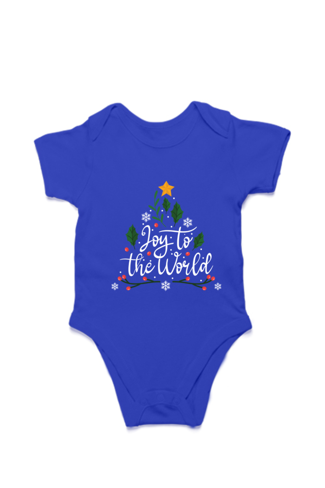 JOY TO THE WORLD CHRISTMAS ROMPERS FOR INFANTS UPTO 1 YEAR ( 0 TO 12 MONTHS)