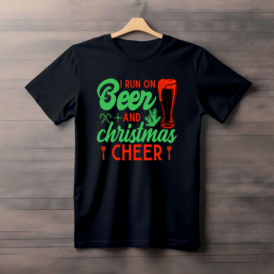 CHEERS CHRISTMAS THEMED CLASSIC T-SHIRT FOR MEN PLUS SIZED