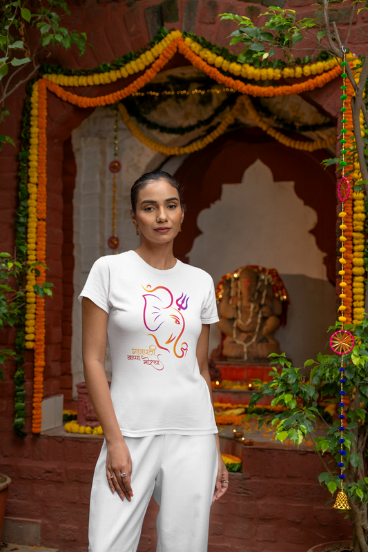 GANESH FESTIVAL CLASSIC FIT T-SHIRT FOR WOMEN