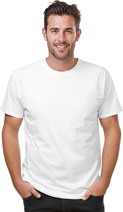 MENS PLAIN SUPIMA TSHIRT - WHITE