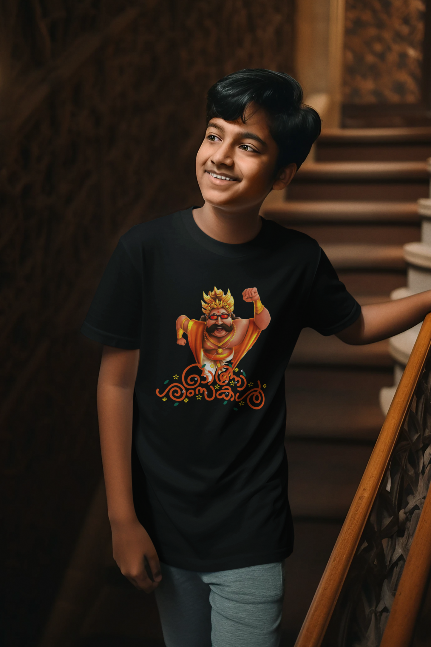 MAVELI ONAM THEMED T-SHIRT FOR BOYS 5YRS TO 13YRS