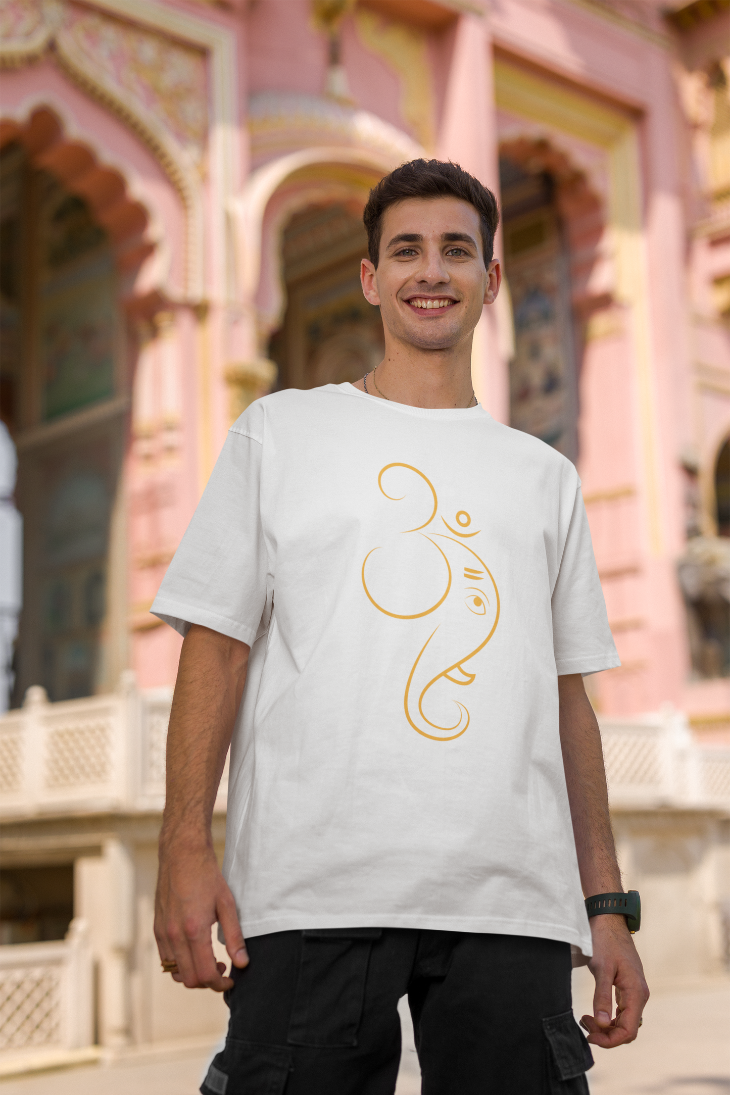 Om Ganesh Oversized T-shirt for Men